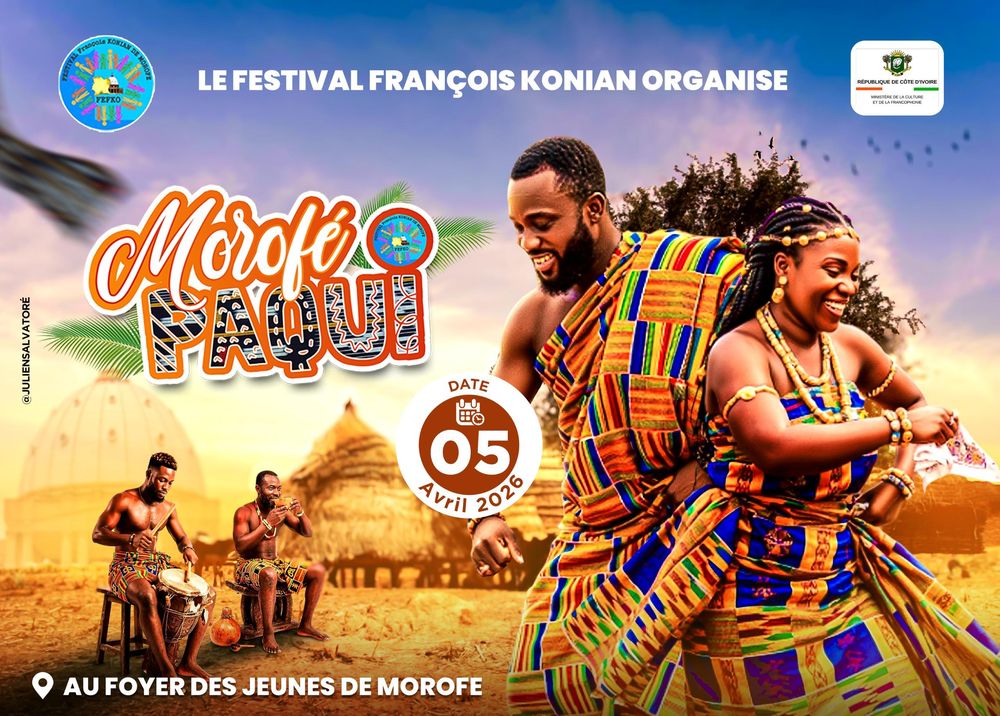 Affiche Morofé Pâqui — 5 avril 2026, Foyer des jeunes de Morofé