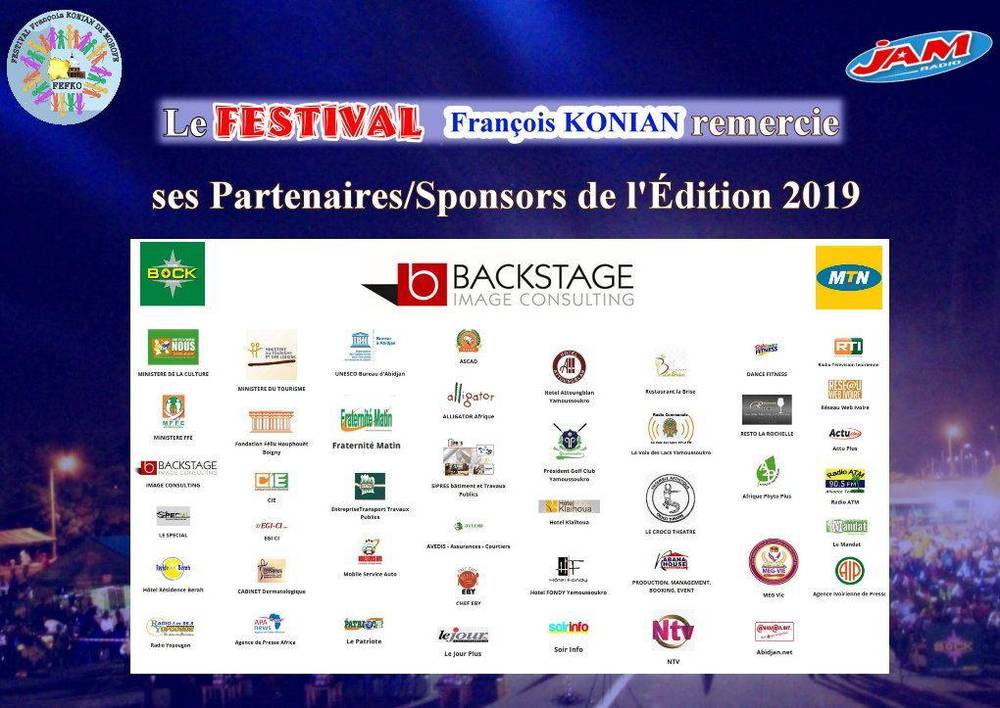 Remerciements aux partenaires 2019